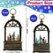 Christmas Snow Globe Lantern Swirling Glittering Santa Moose and Cardinal with Music,USB Lined or Battery Operated Lighted Water Lantern for Thanksgiving Christmas Decoration Gifts